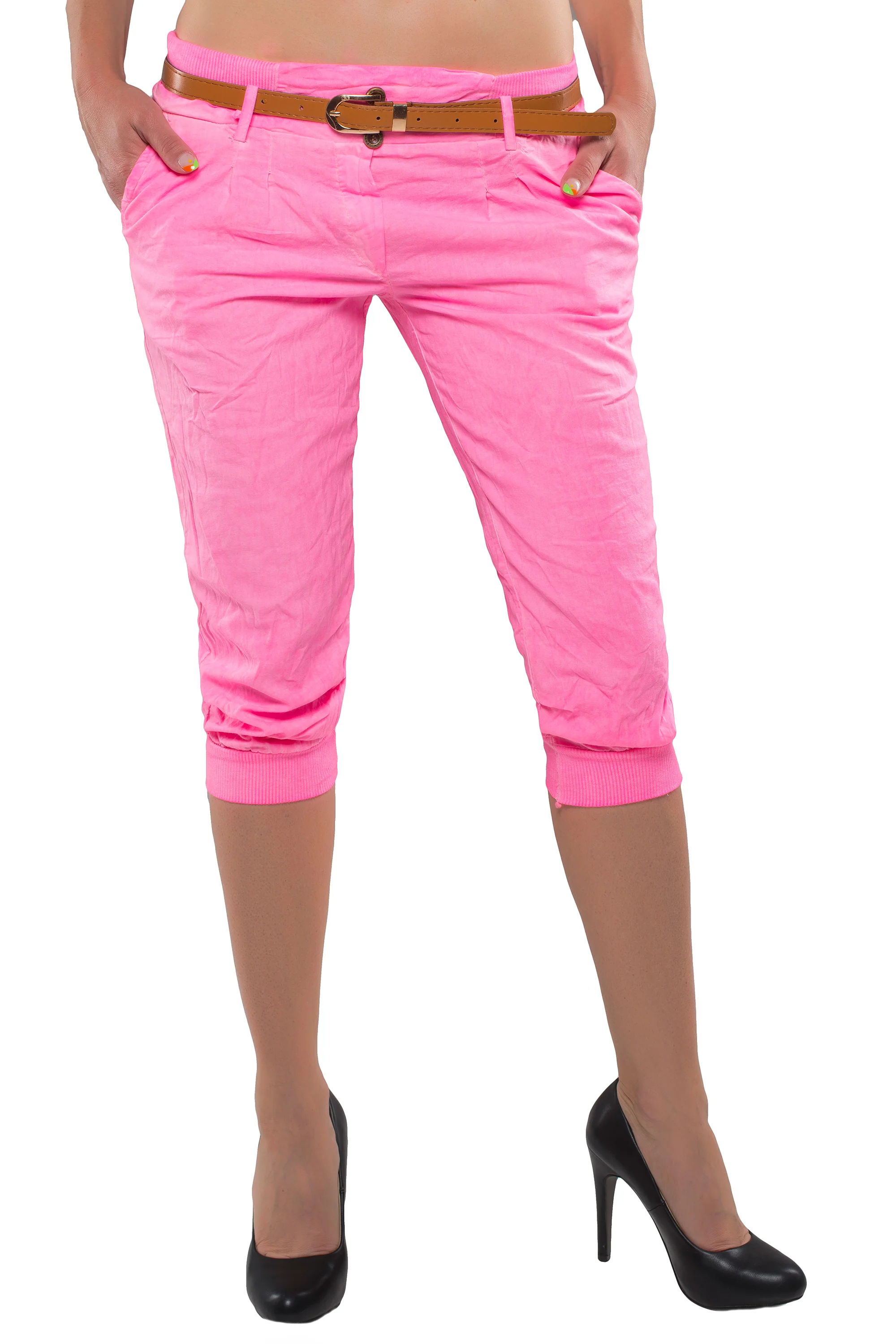 Damen Bermuda Boyfriend Hose 3/4 Capri D-27 - Image 6