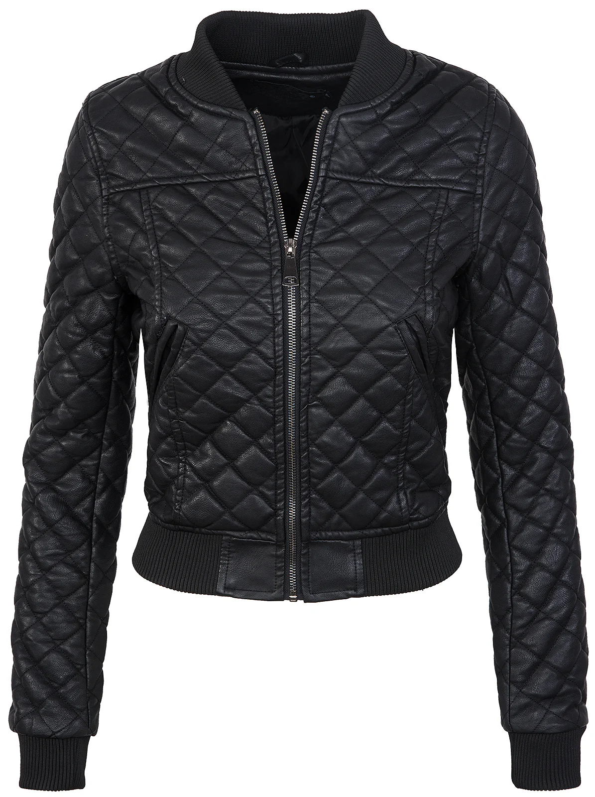 Damen Bomberjacke aus Kunstleder D-299 - Image 3