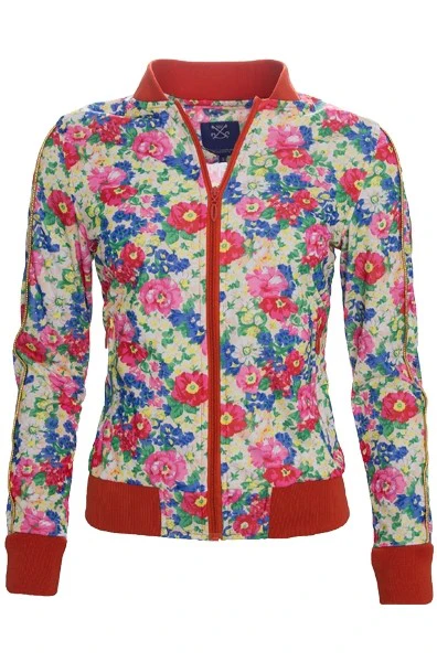 Damen Bomberjacke mit Blumen-Muster D-30 - Image 3