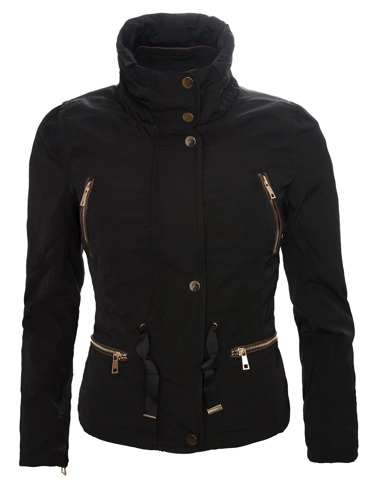 Damen Jacke Windbreaker Übergangsjacke Kapuze D-50 - Image 3