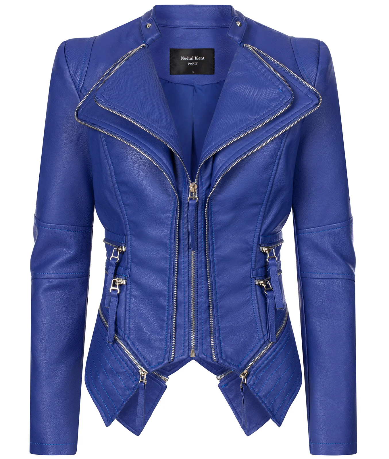 Damen Kunstleder Jacke Biker-Style D-305 - Image 15