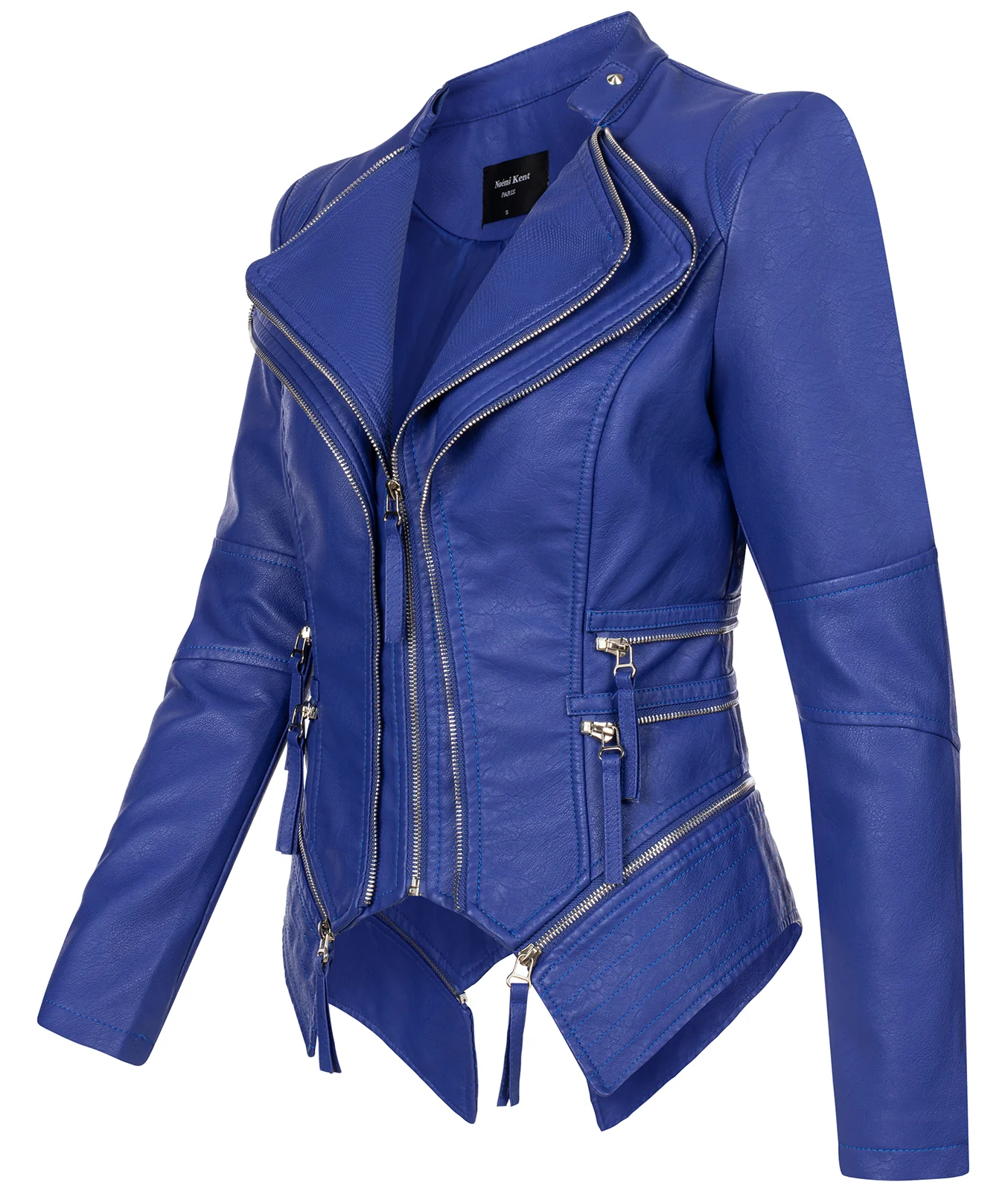 Damen Kunstleder Jacke Biker-Style D-305 - Image 17