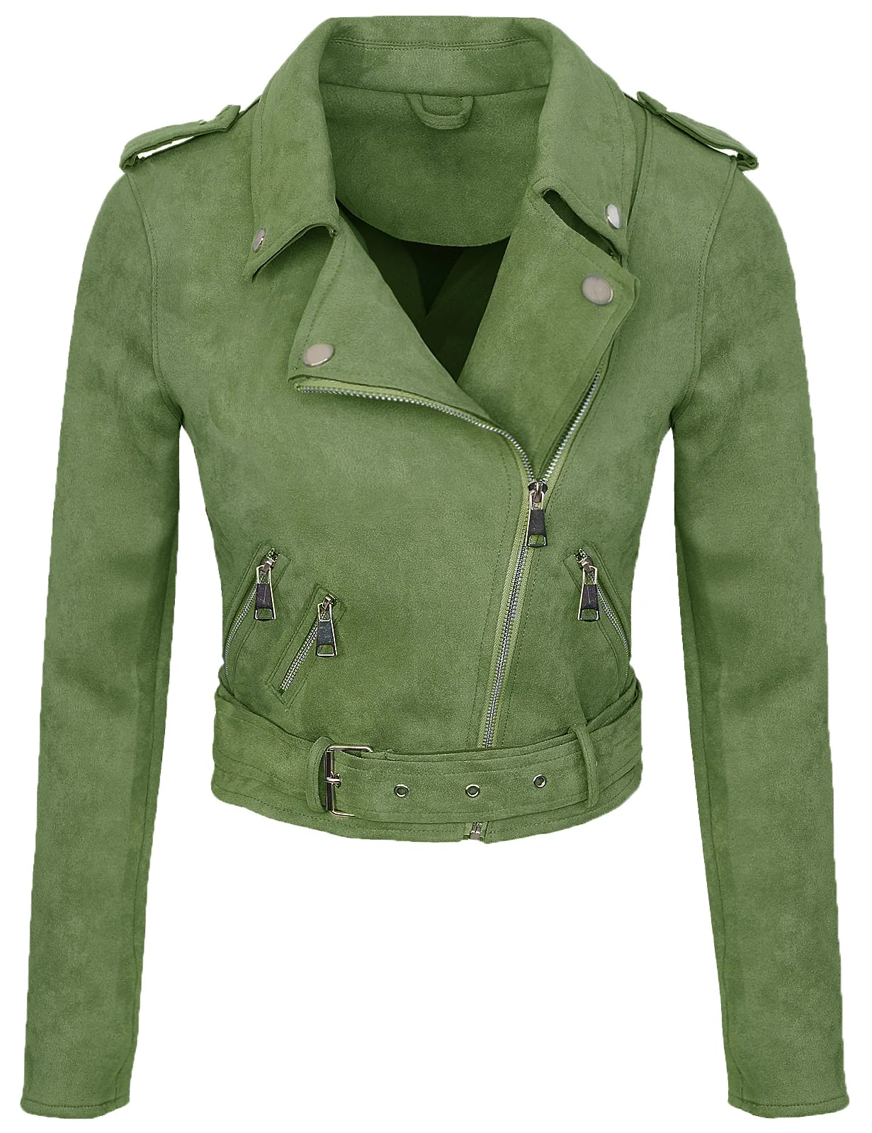 Damen Kunstlederjacke in Wildleder-Optik D-315 - Image 15