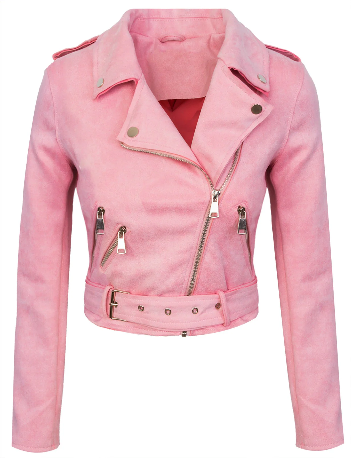 Damen Kunstlederjacke in Wildleder-Optik D-315 - Image 3