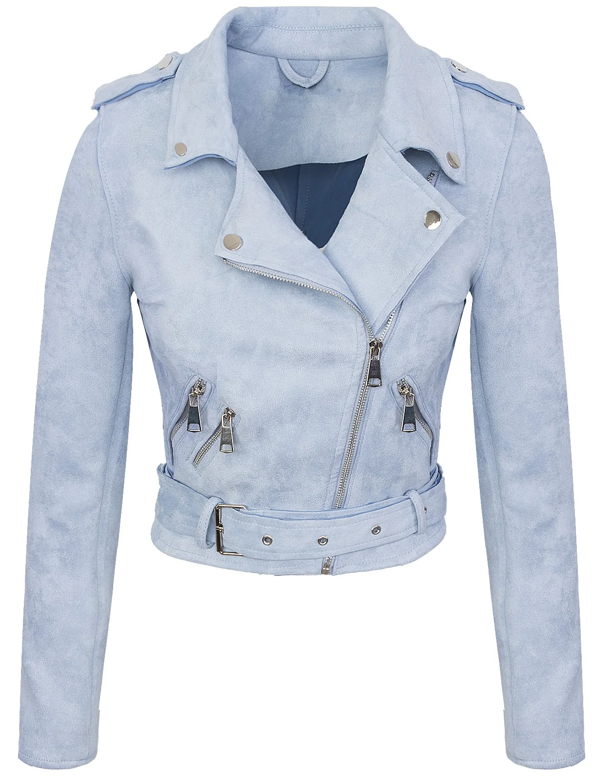 Damen Kunstlederjacke in Wildleder-Optik D-315 - Image 5