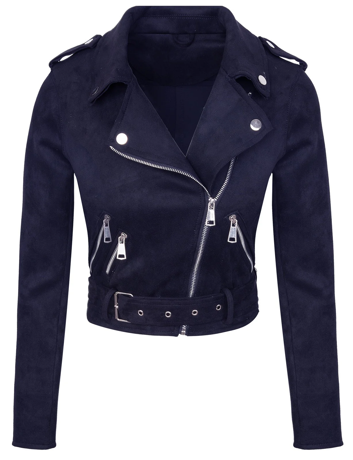 Damen Kunstlederjacke in Wildleder-Optik D-315 - Image 7
