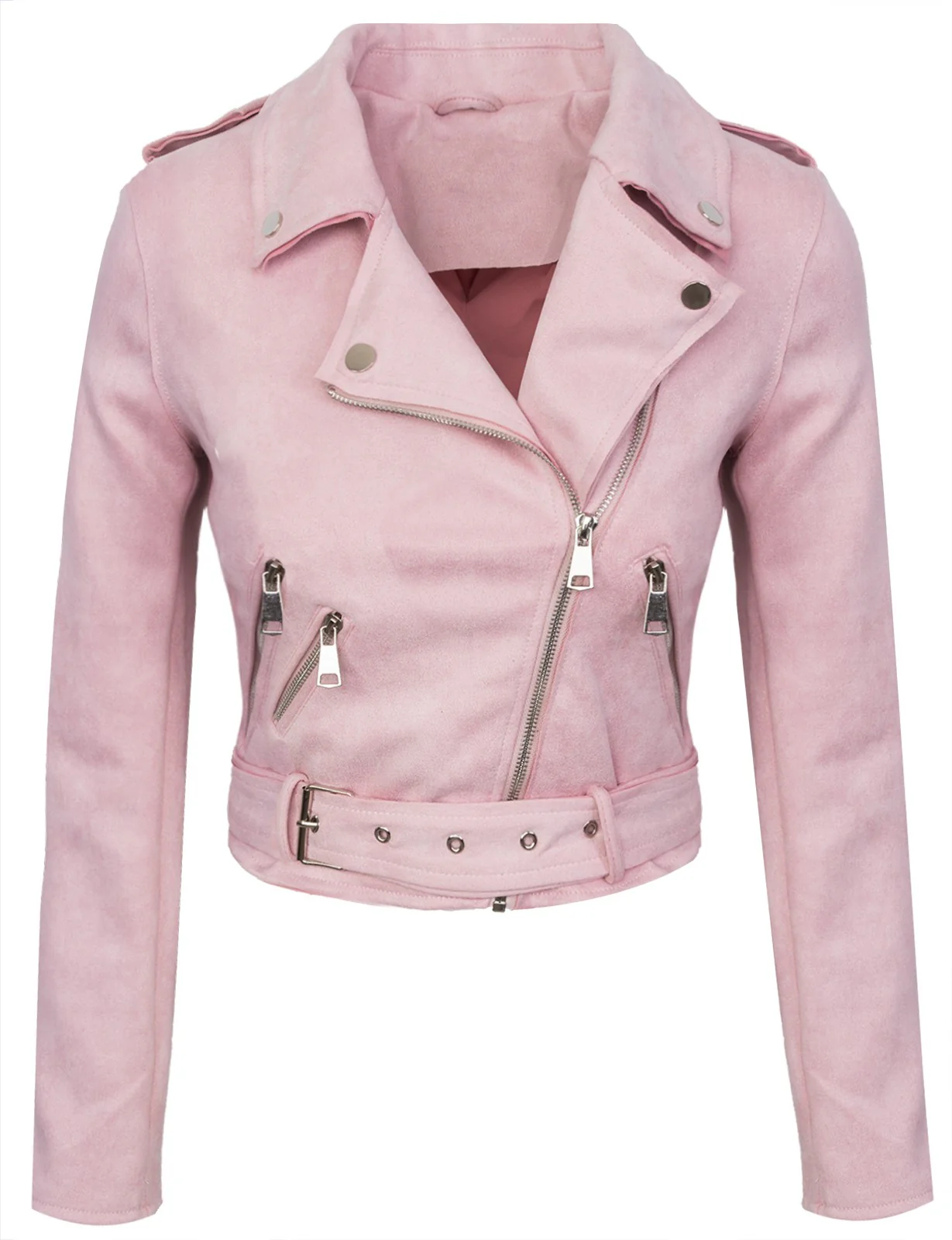 Damen Kunstlederjacke in Wildleder-Optik D-315 - Image 8