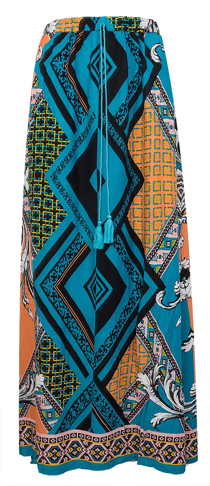 Damen Maxirock leichter langer Sommerrock Damenrock D-328 - Image 6
