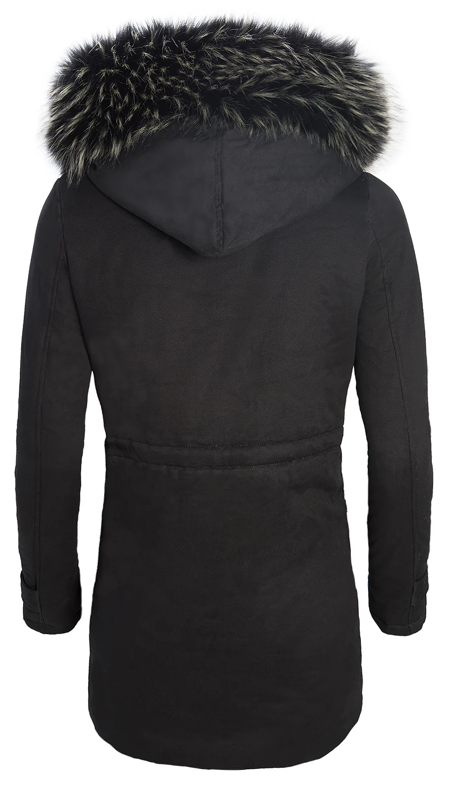Damen Parka Winter Jacke mit XXL-Kunstfellkragen D-123 - Image 6