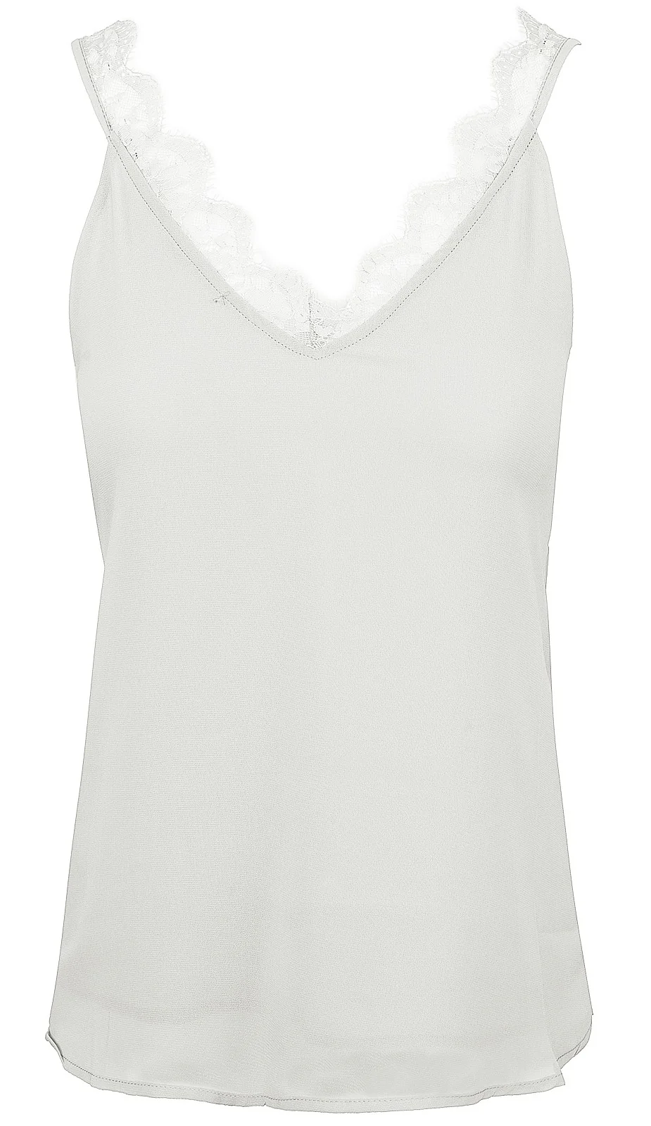 Damen Top Bluse Tank Top Spitze D-323 - Image 5
