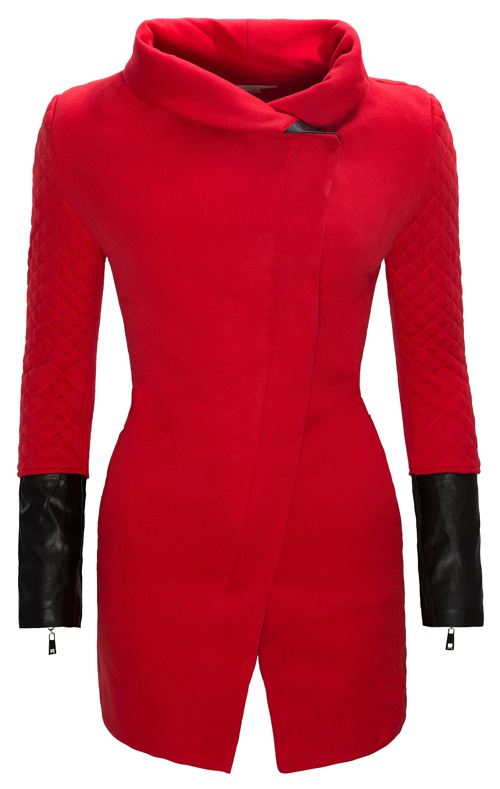 Damen Übergangsjacke Mantel mit Stehkragen D-125 - Image 3