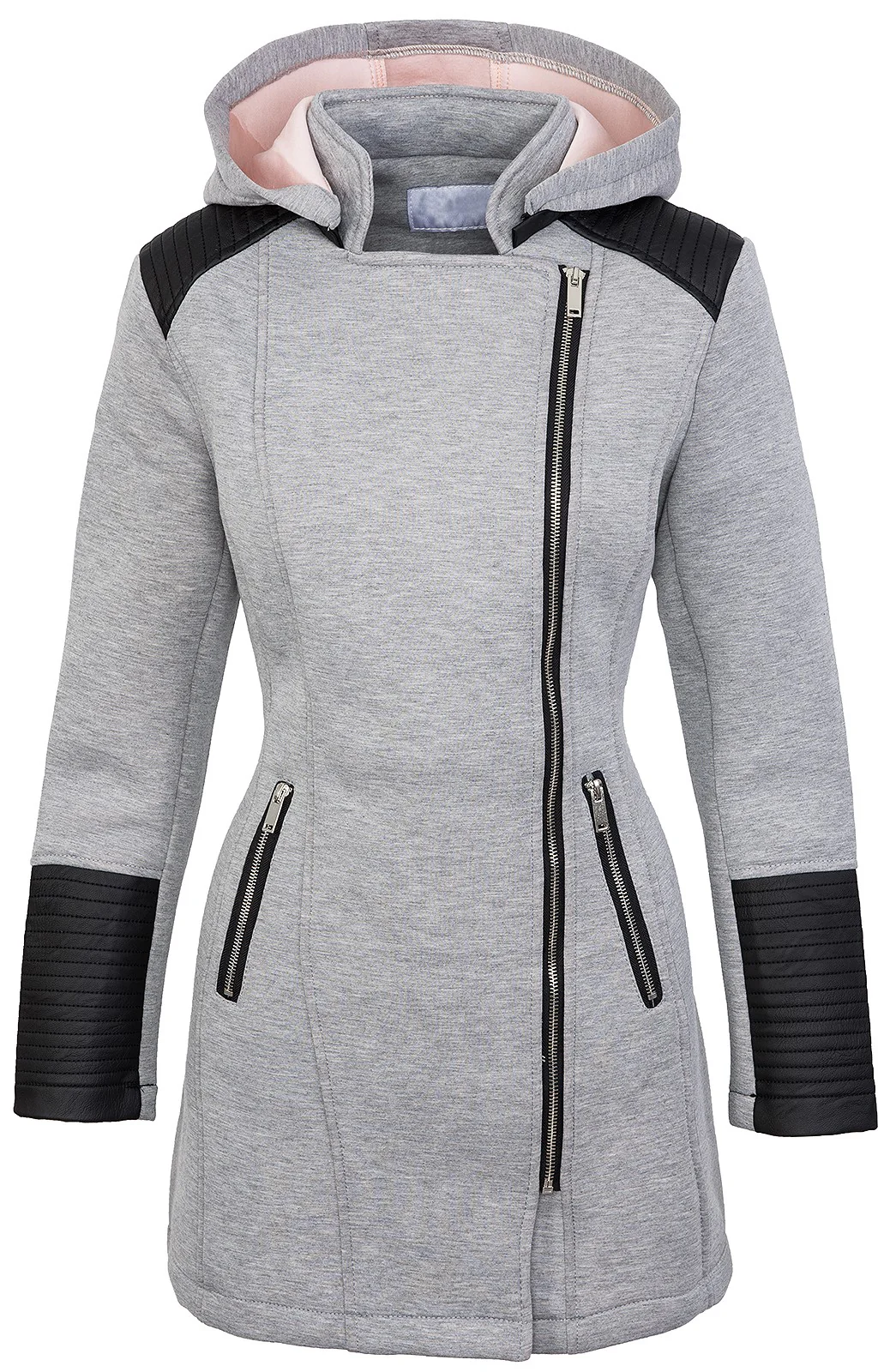 Damen Übergangsjacke mit Kapuze D-248 - Image 3