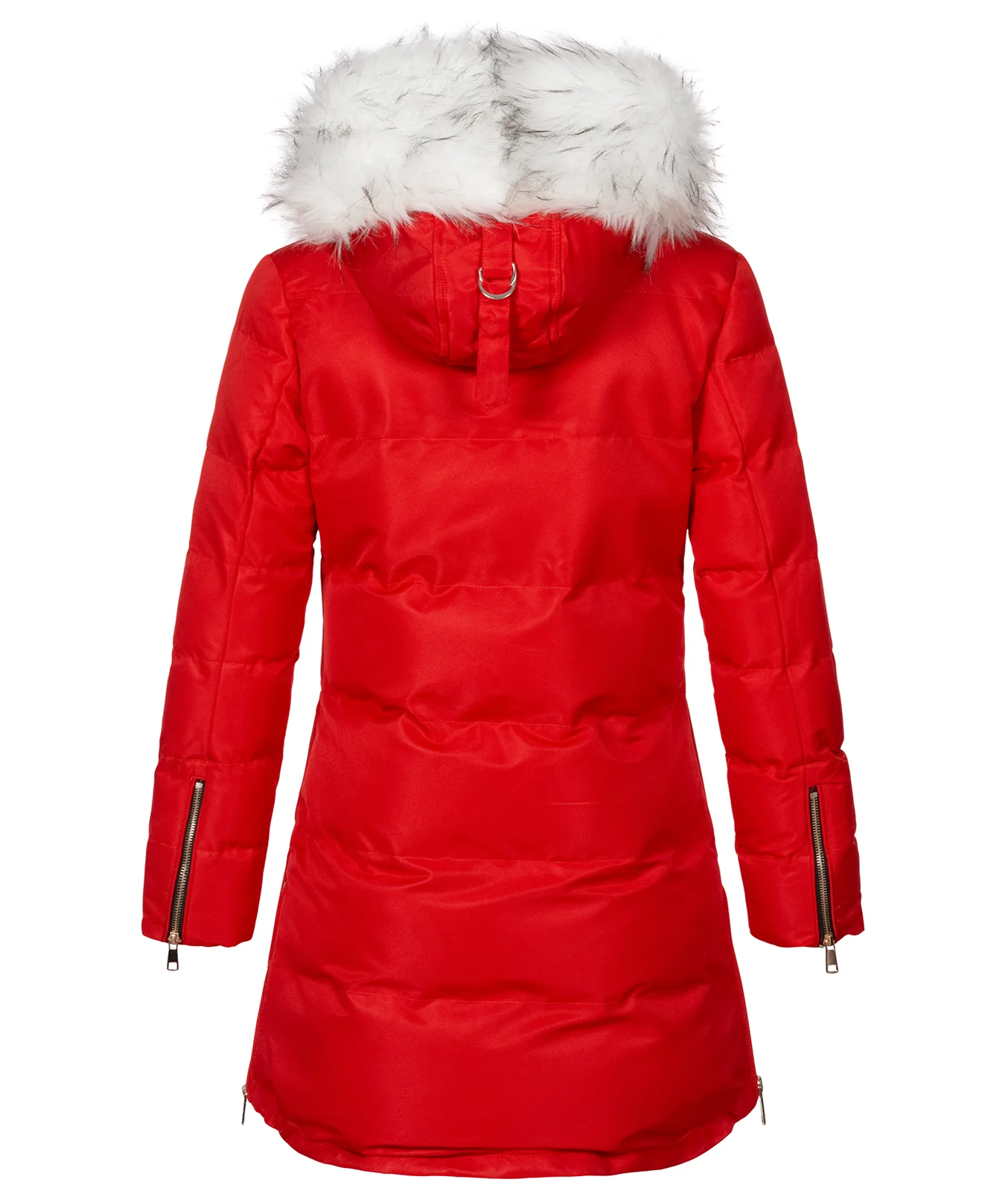 Damen Winter Jacke mit Kunstfellkragen D-452 - Image 3