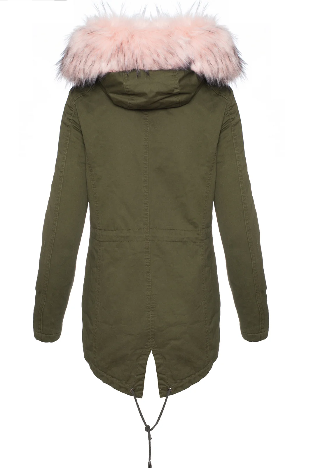 Damen Winter Jacke Parka Kapuze mit Kunstfellkragen D-242 - Image 4