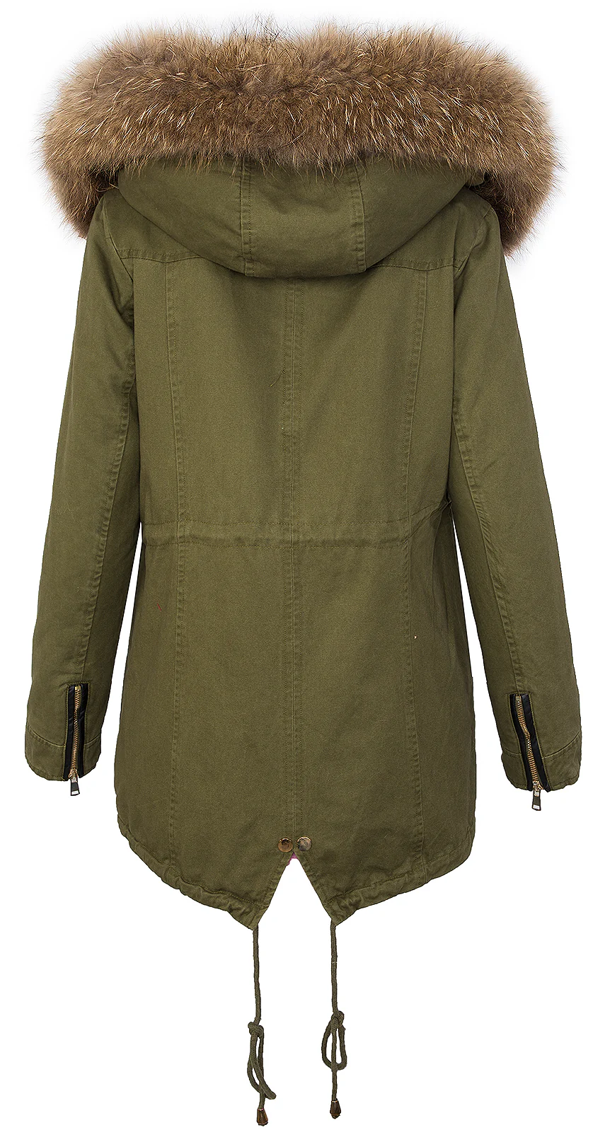 Damen Winter Jacke Parka mit Echtpelz Kapuze D-255 - Image 4
