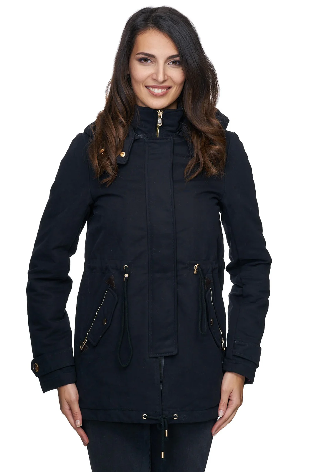 Damen Winter Jacke Parka mit Kapuze D-237 - Image 10