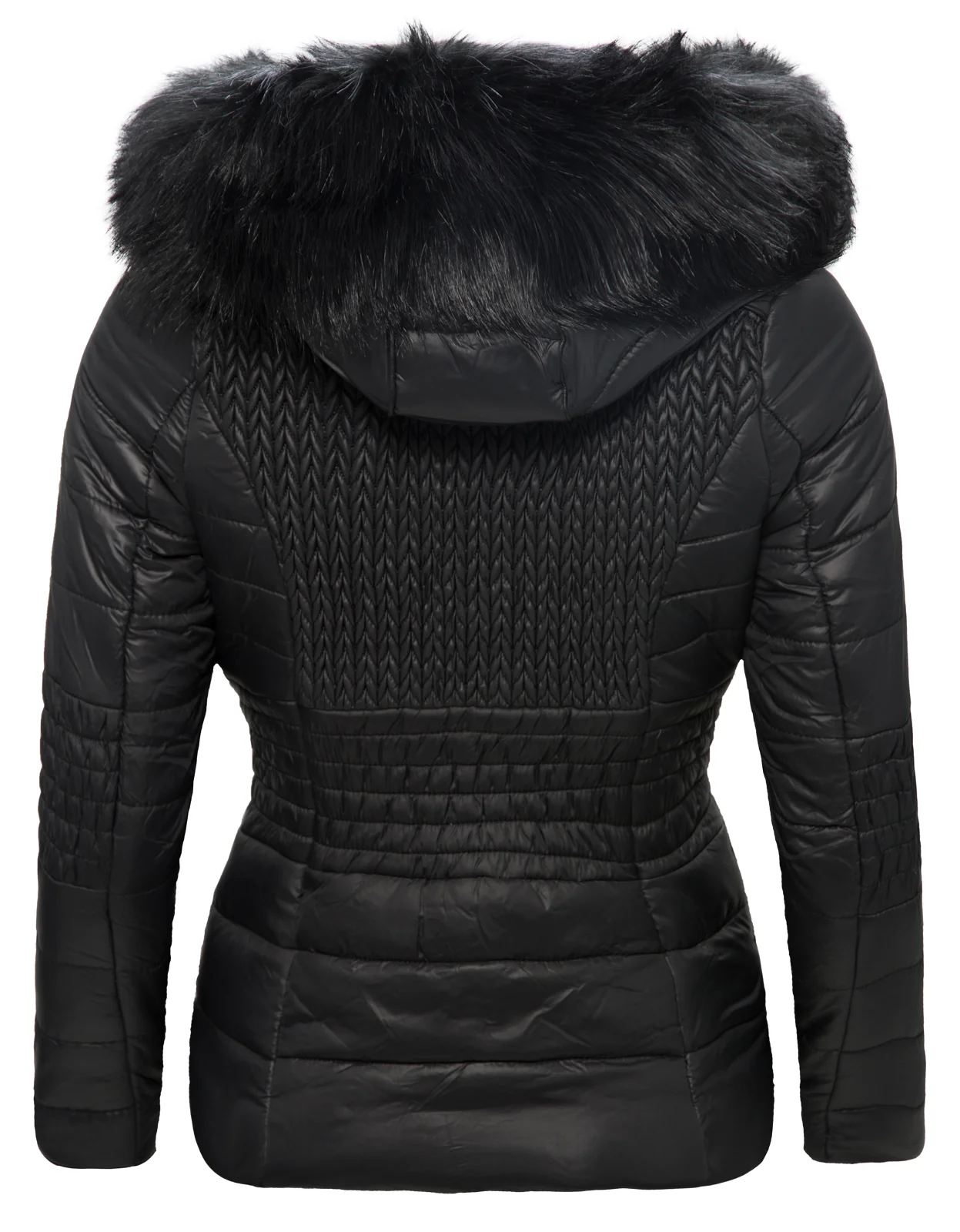 Damen Winter Jacke Steppjacke mit Kapuze D-117 - Image 4