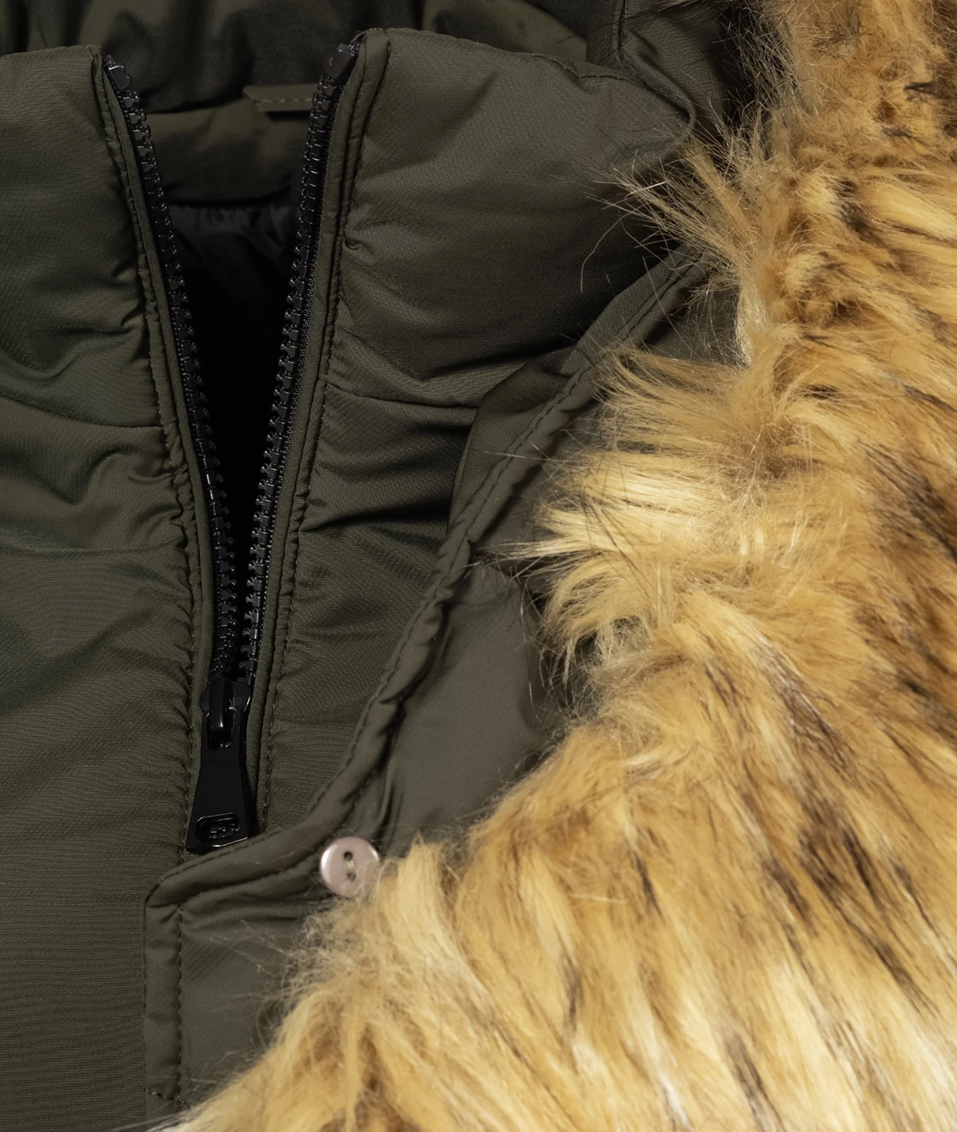 Damen Winter Jacke Steppmantel mit Kunstfellkragen D-434 - Image 5