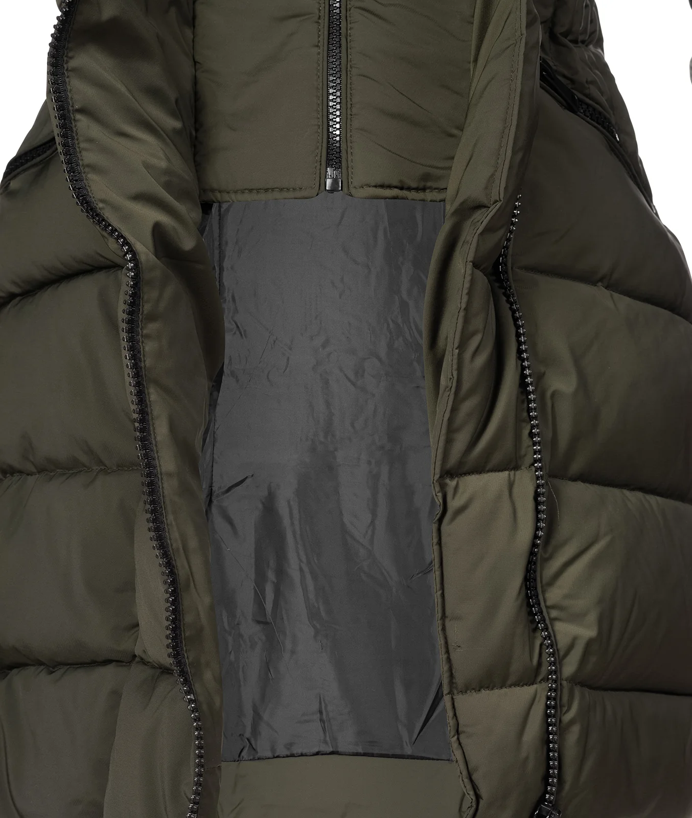 Damen Winter Jacke Steppmantel mit Kunstfellkragen D-434 - Image 6