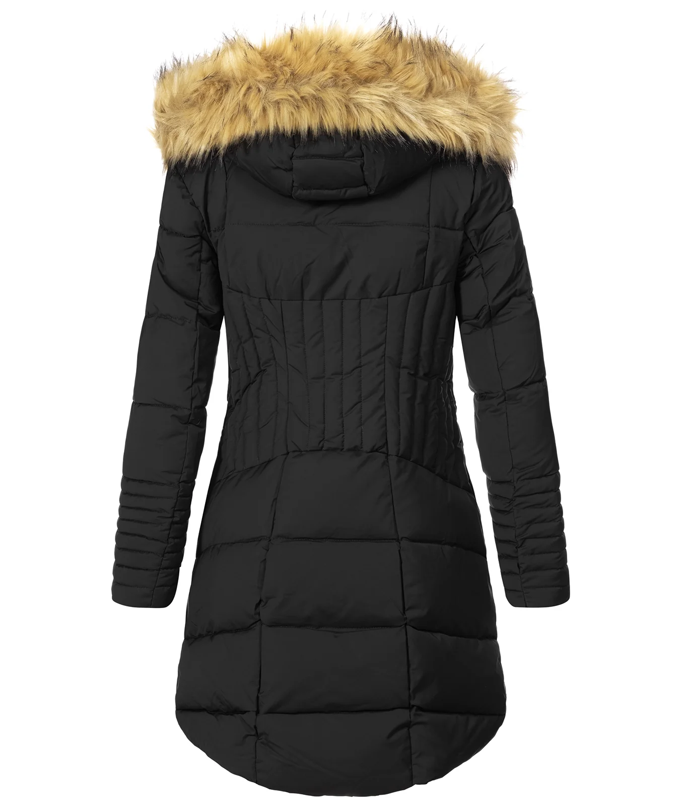 Damen Winter Jacke Steppmantel mit Kunstfellkragen D-434 - Image 9