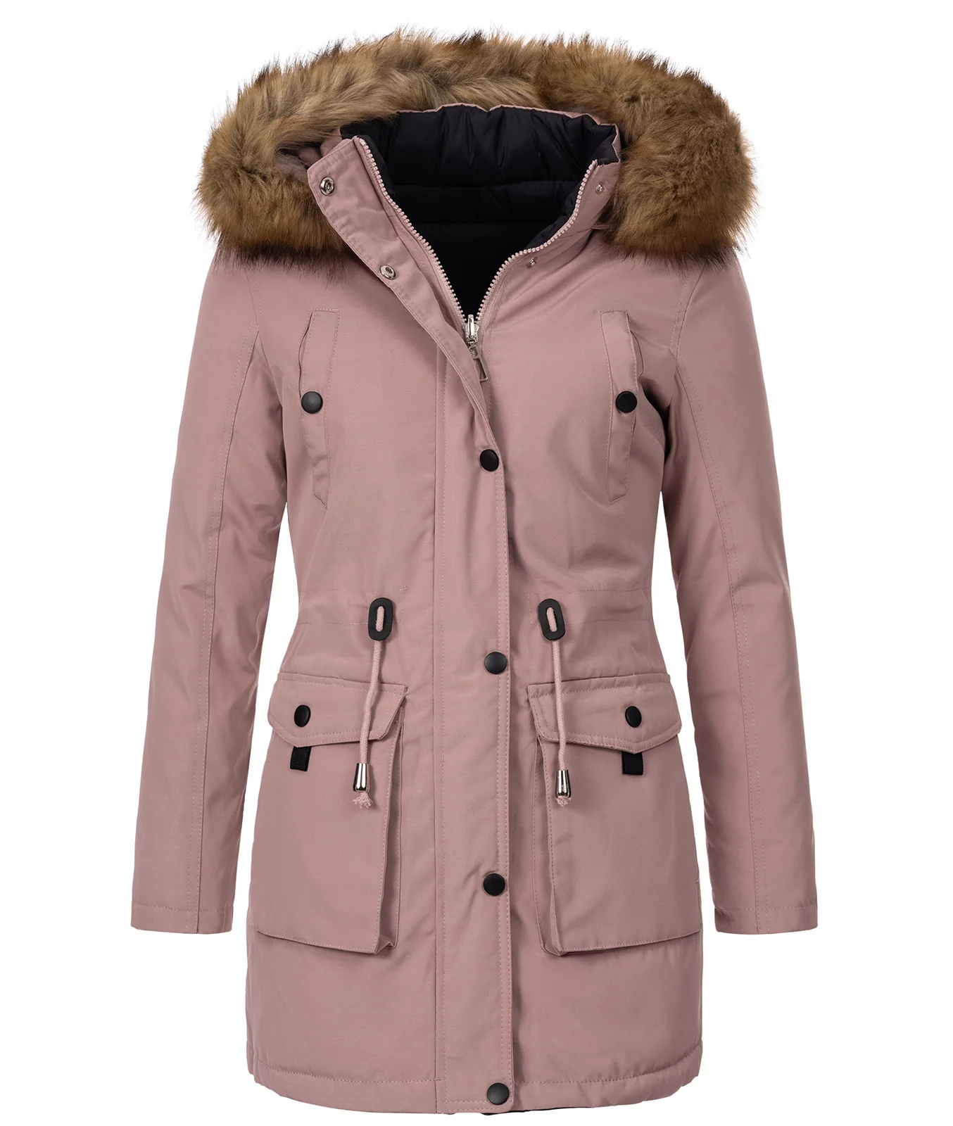 Damen Winter Jacke Wende-Steppjacke D-428
