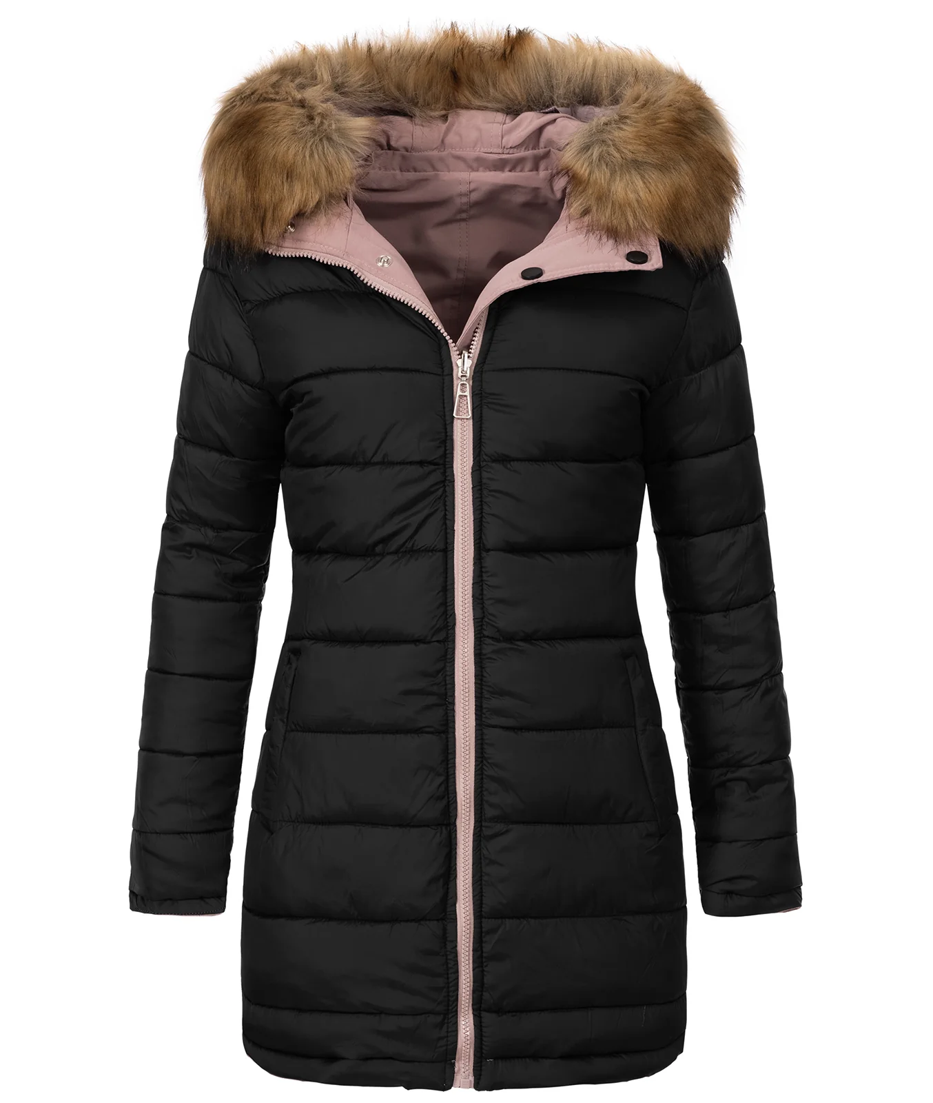 Damen Winter Jacke Wende-Steppjacke D-428 - Image 18