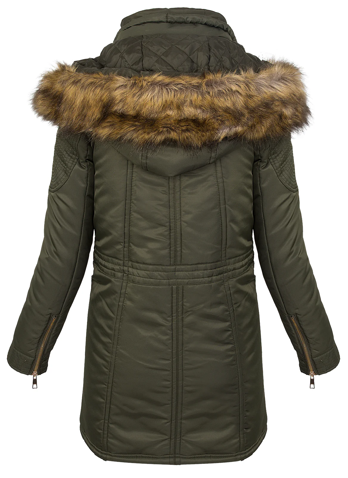 Damen Winter Mantel Kapuze D-238 - Image 3