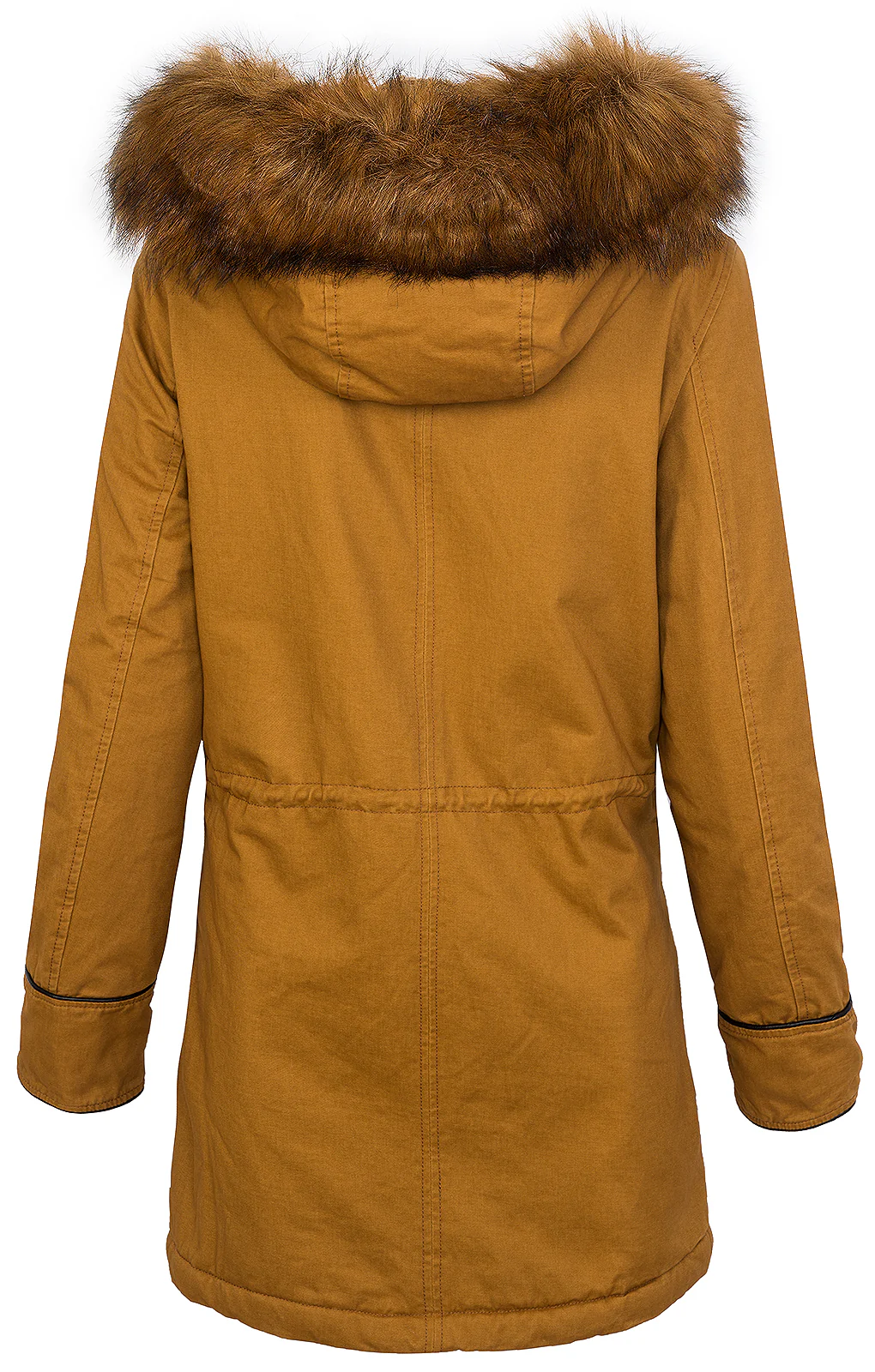 Damen Winter Parka mit Kapuze Kunstfellkragen D-214 - Image 4