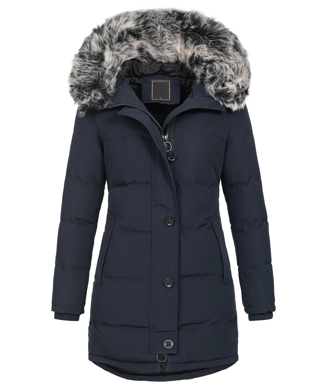 Damen Winterjacke Parka mit Kunstfellkragen D-429 - Image 21