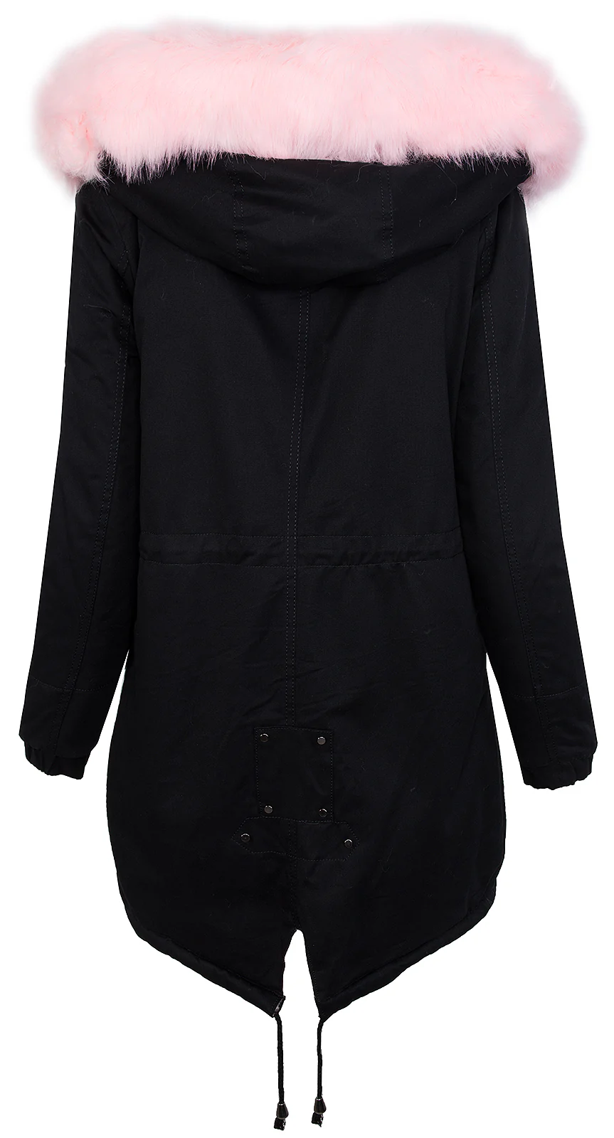Damen Wintermantel Parka mit XXL-Kunstfellkragen gefüttert D-256 - Image 7