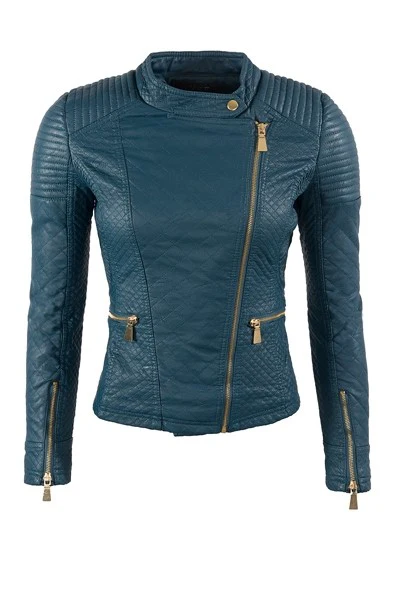 Designer Damen Kunstleder Jacke D-144 - Image 12