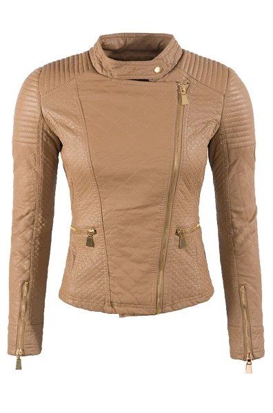 Designer Damen Kunstleder Jacke D-144 - Image 6