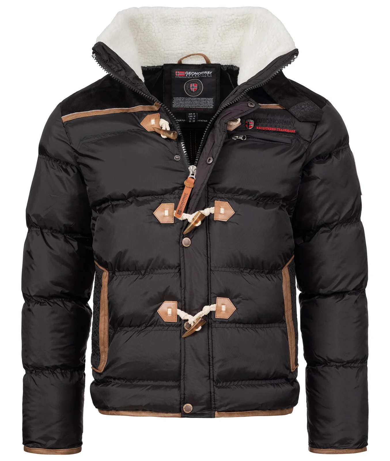 Geographical Norway Herren Winter Jacke Teddyfellkragen H-212