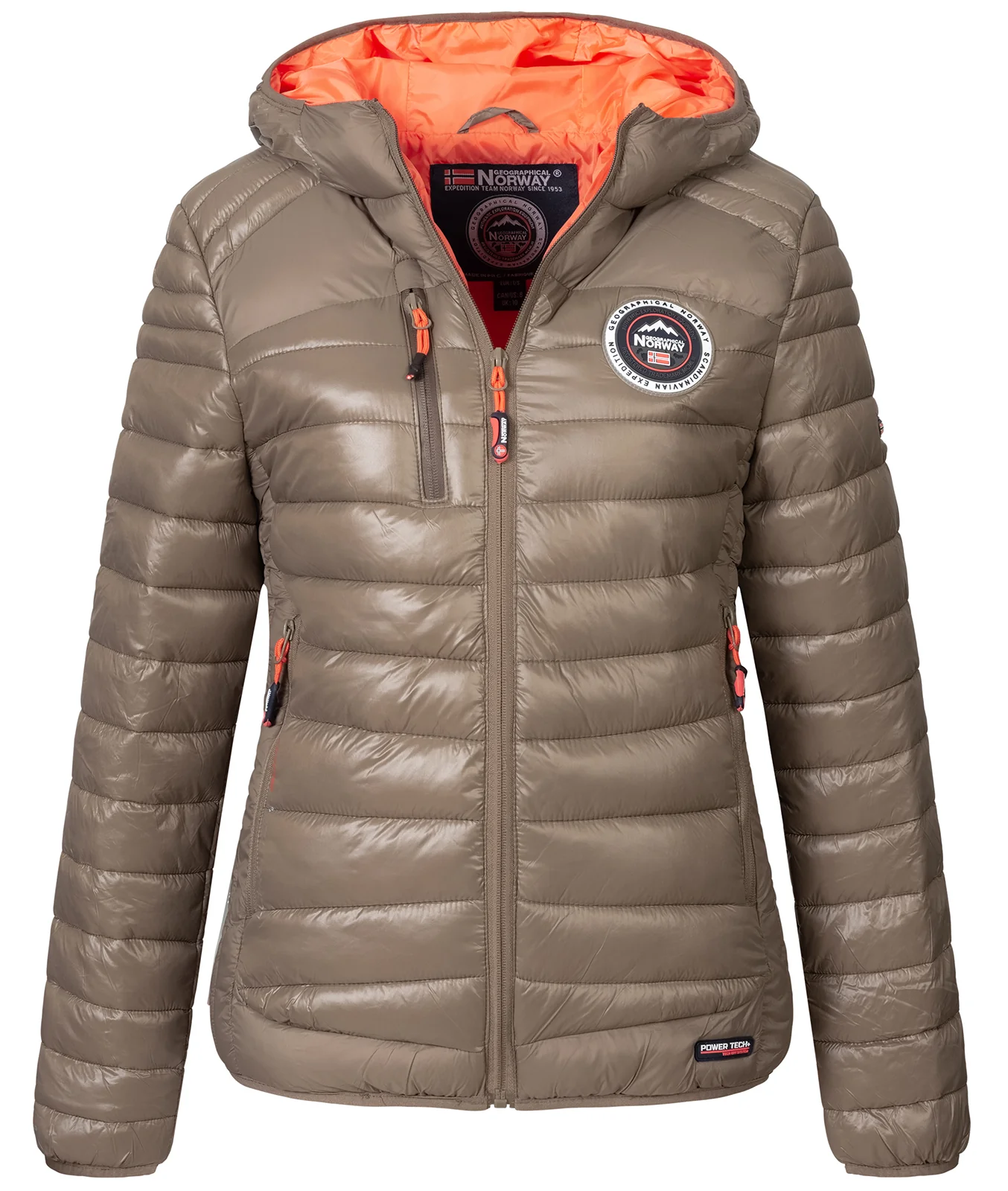 Geographical Norway Damen Steppjacke mit Kapuze D-455