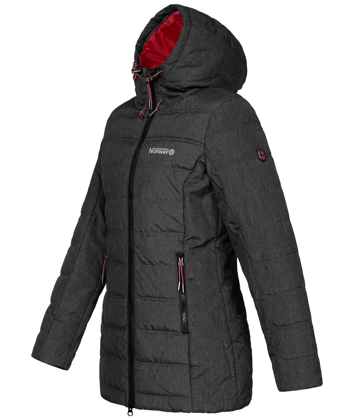 Geographical Norway Damen Winter Jacke mit Kapuze D-457 - Image 2
