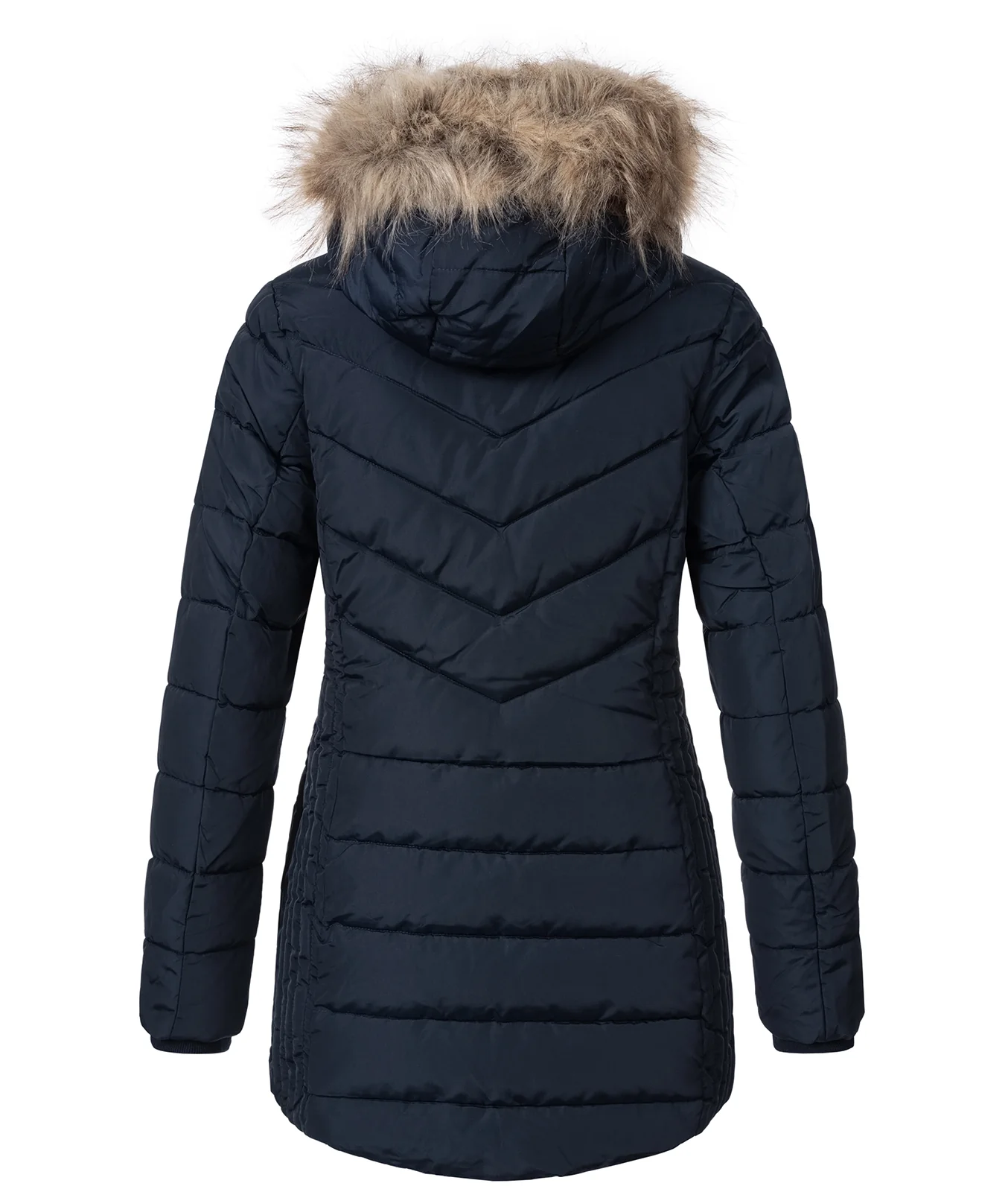 Geographical Norway Damen Winter Jacke mit Kunstfellkragen D-456 - Image 3