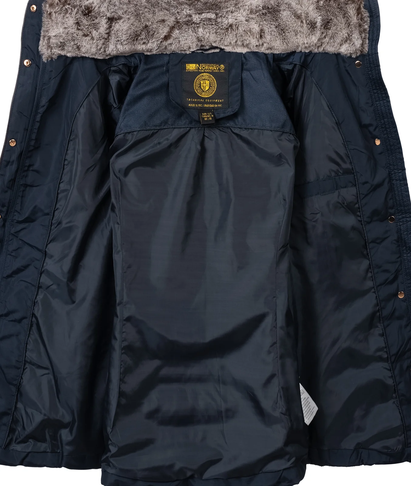 Geographical Norway Damen Winter Jacke mit Kunstfellkragen D-456 - Image 7