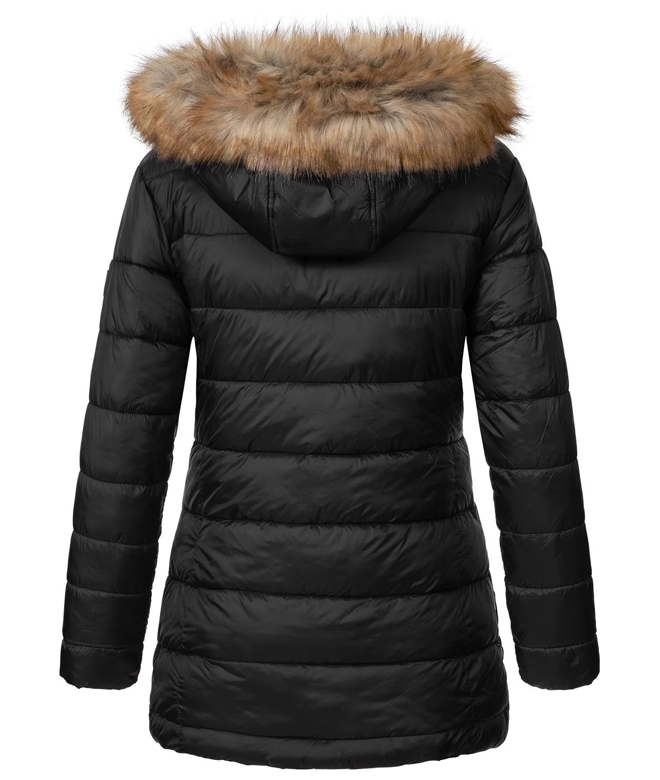 Geographical Norway Damen Winter Jacke mit Kunstfellkragen D-458 - Image 3