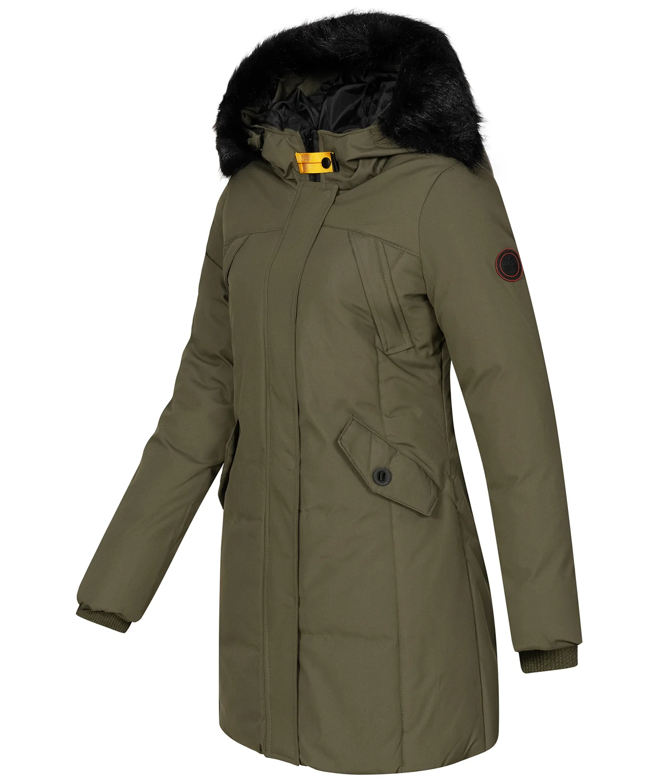 Geographical Norway Damen Winter Mantel mit Kunstfellkragen D-450 - Image 10