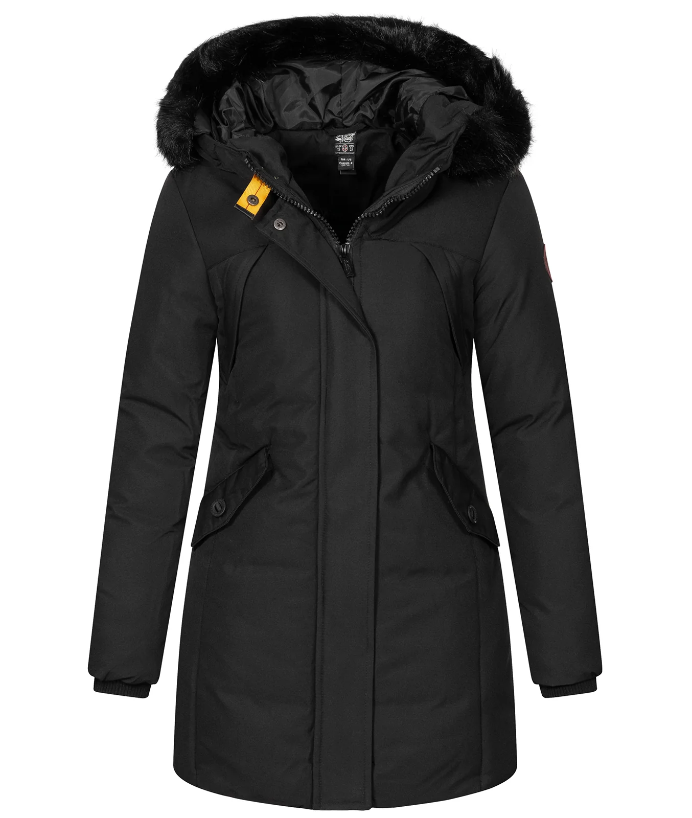 Geographical Norway Damen Winter Mantel mit Kunstfellkragen D-450 - Image 12
