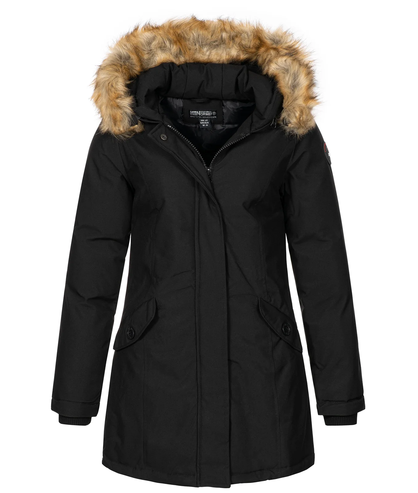 Geographical Norway Damen Winter Mantel mit Kunstfellkragen D-451 - Image 10
