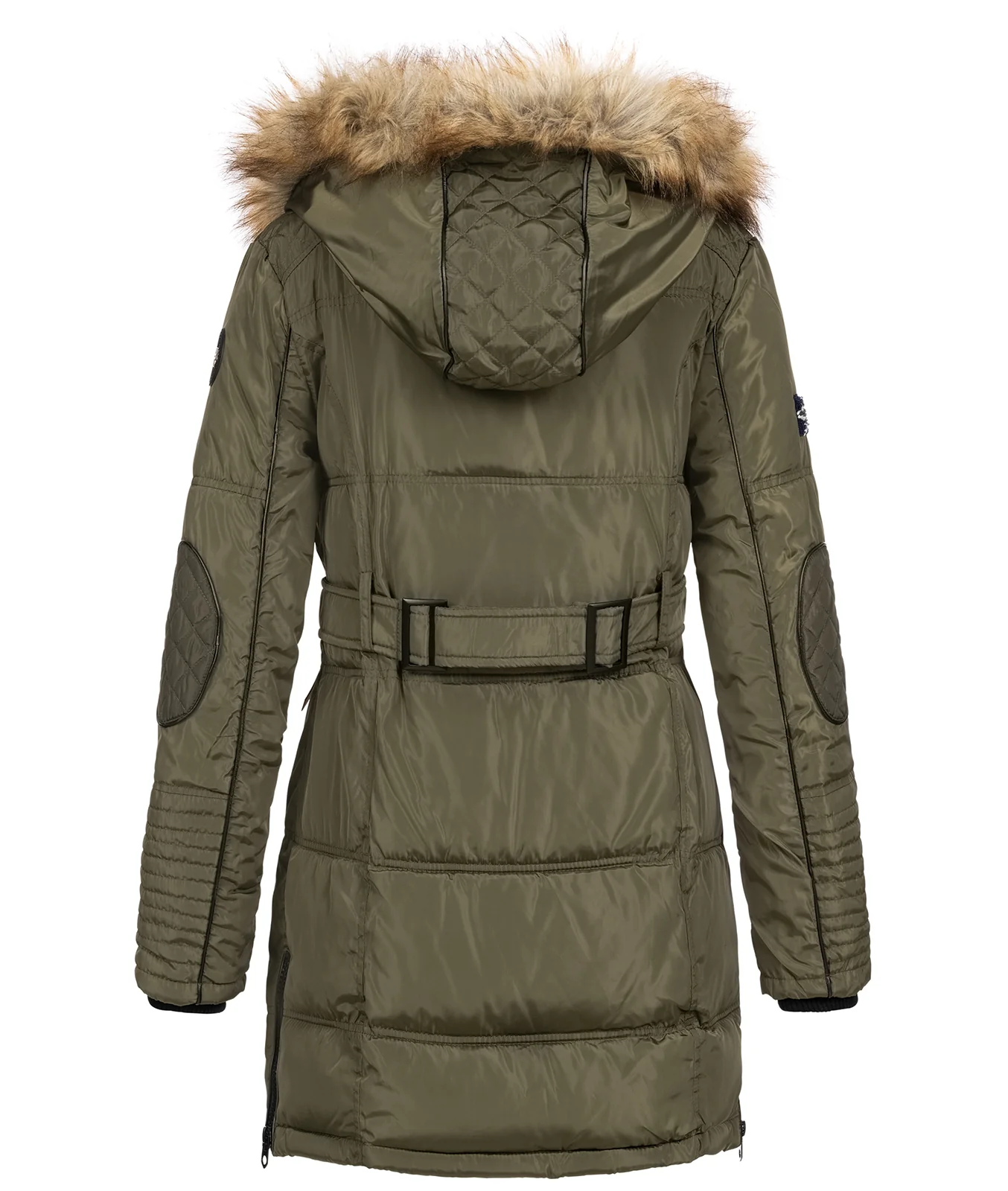 Geographical Norway Damen Winter Mantel mit Kunstfellkragen D-454 - Image 11