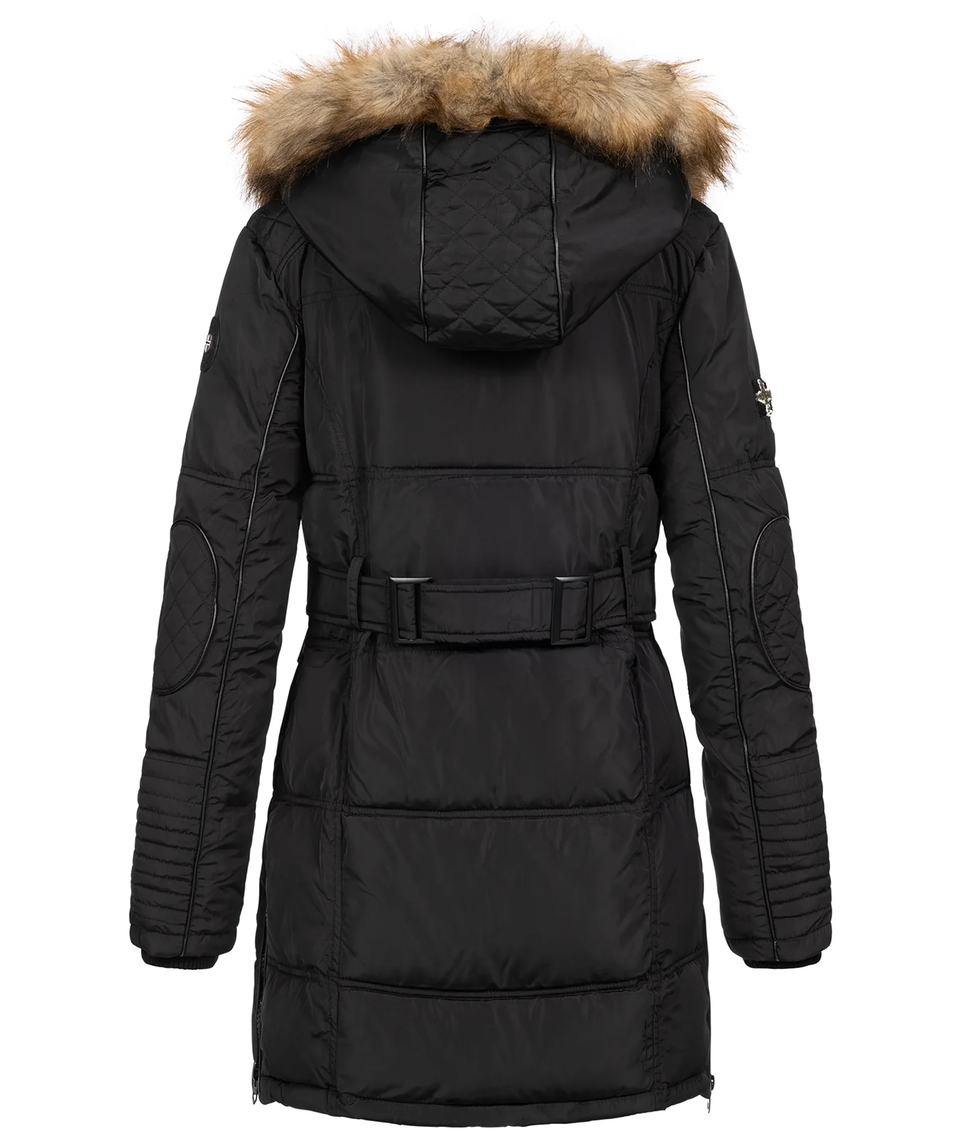 Geographical Norway Damen Winter Mantel mit Kunstfellkragen D-454 - Image 14
