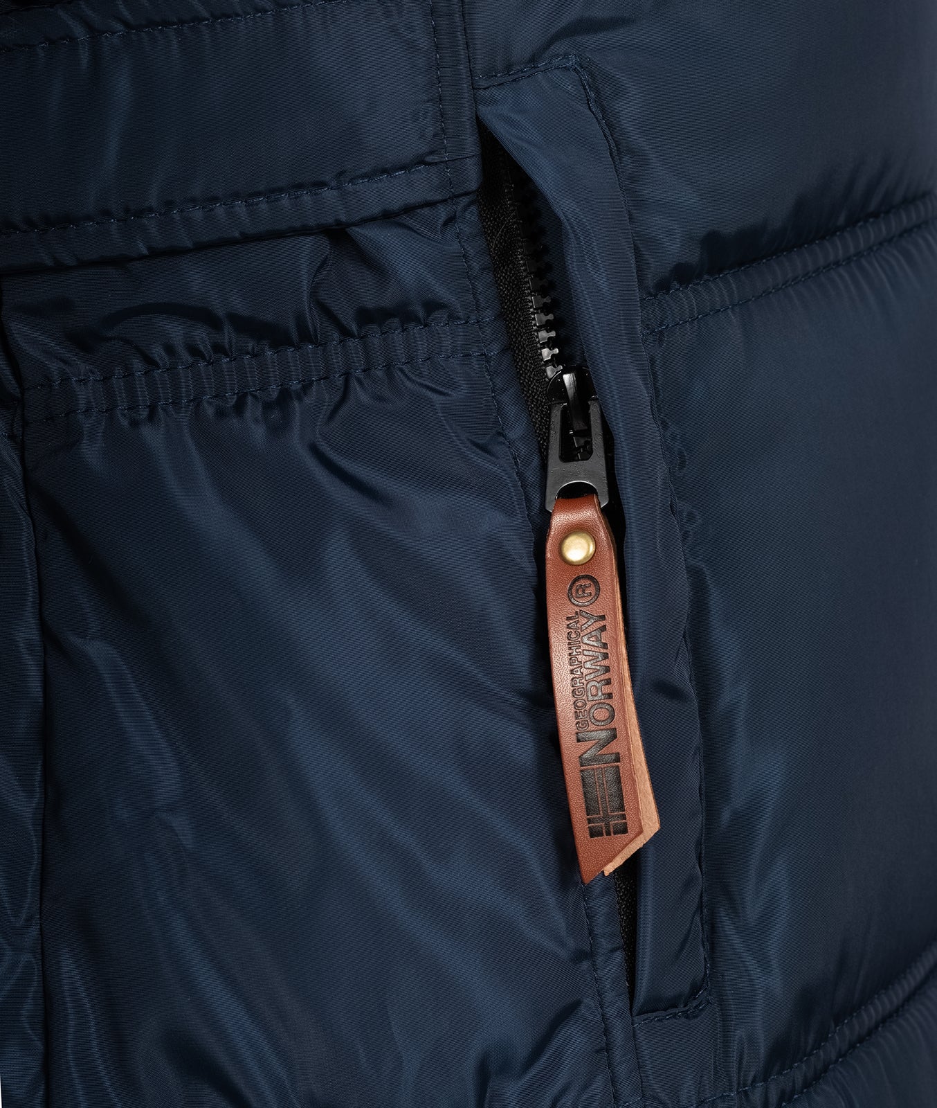 Geographical Norway Damen Winter Mantel mit Kunstfellkragen D-454 - Image 5