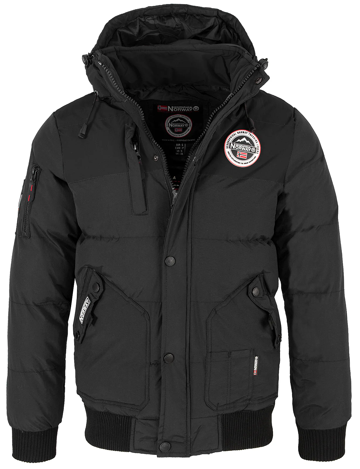 Geographical Norway Herren Stepp Winter Jacke Kapuze H-225 - Image 8