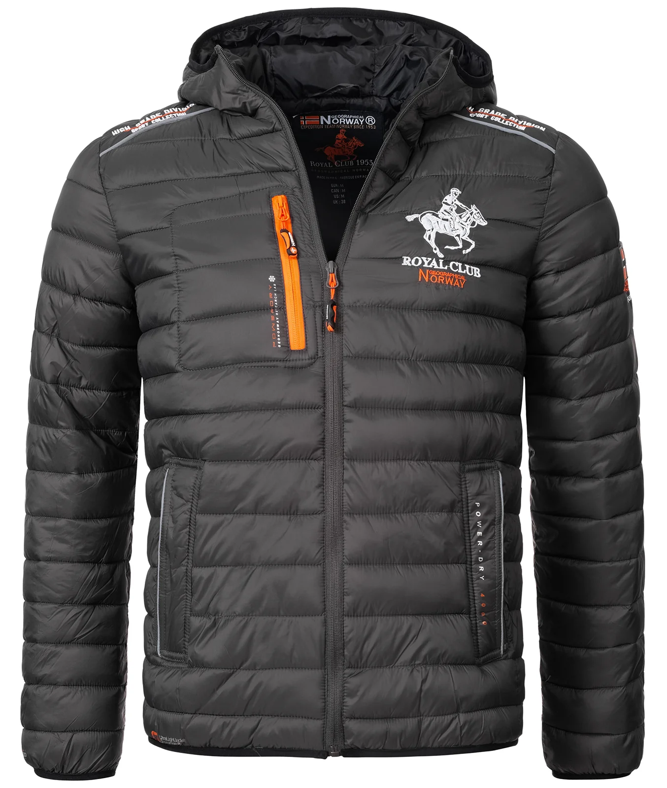 Geographical Norway Herren Steppjacke mit Kapuze H-262