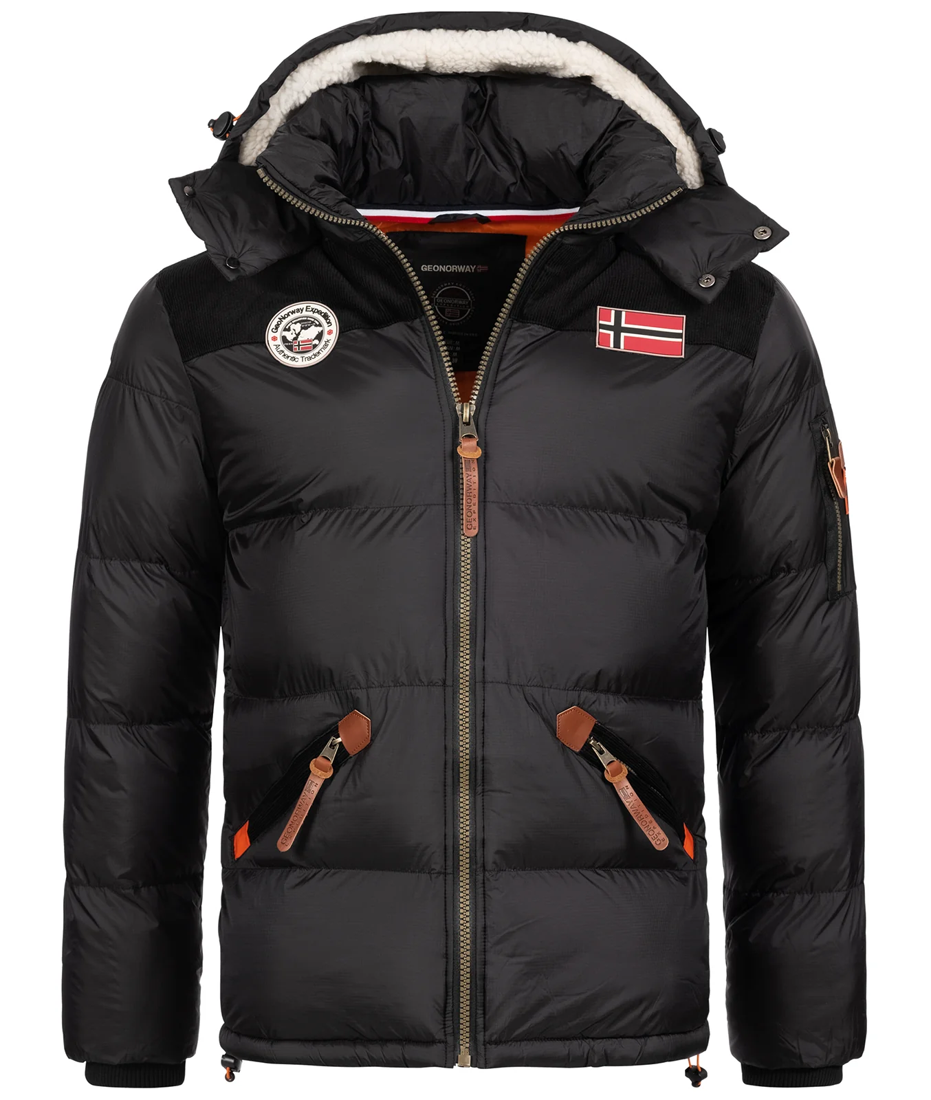 Geographical Norway Herren Winter Jacke mit Kapuze H-253