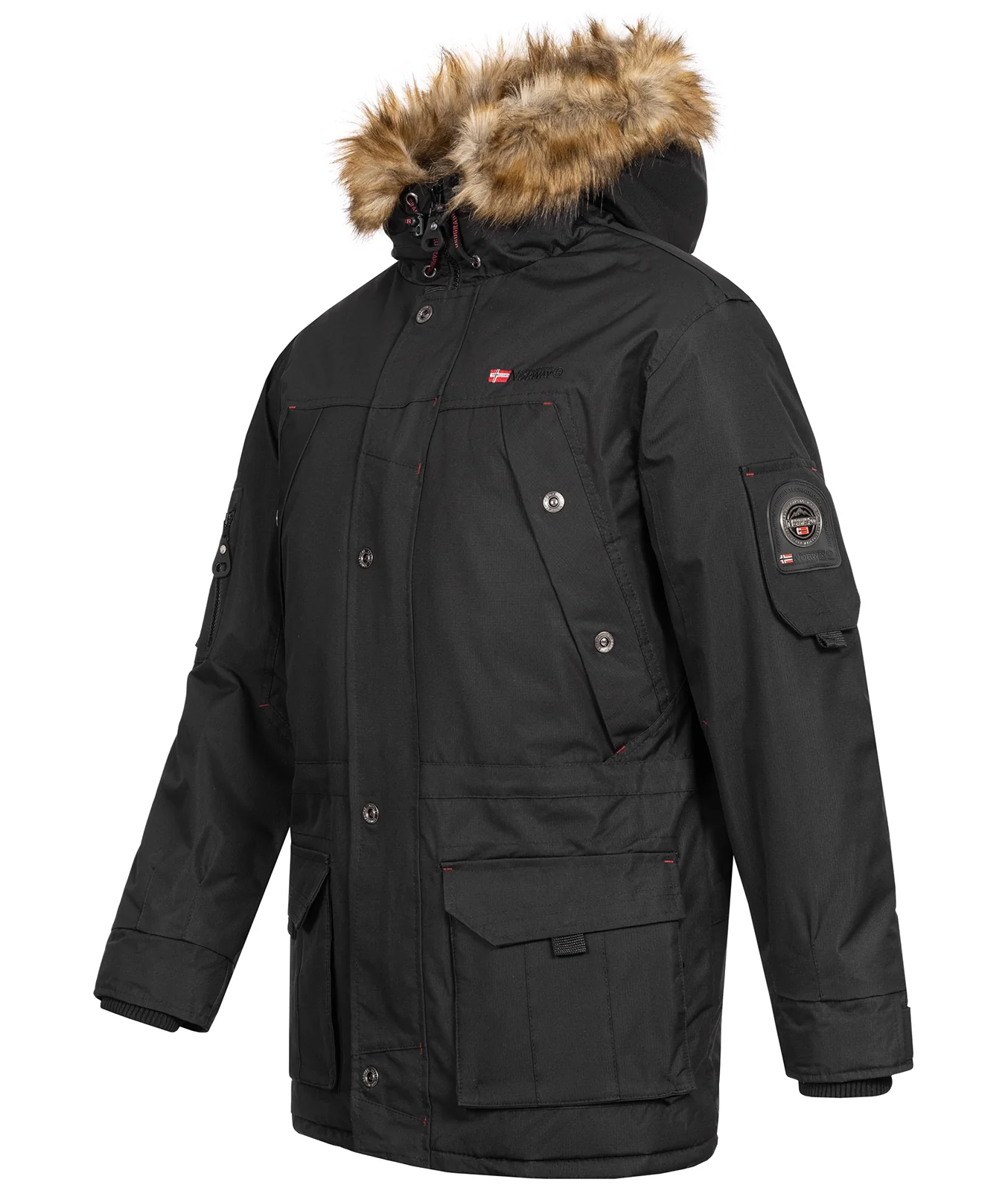 Geographical Norway Herren Winter Jacke Parka mit Kunstfell H-229 - Image 8