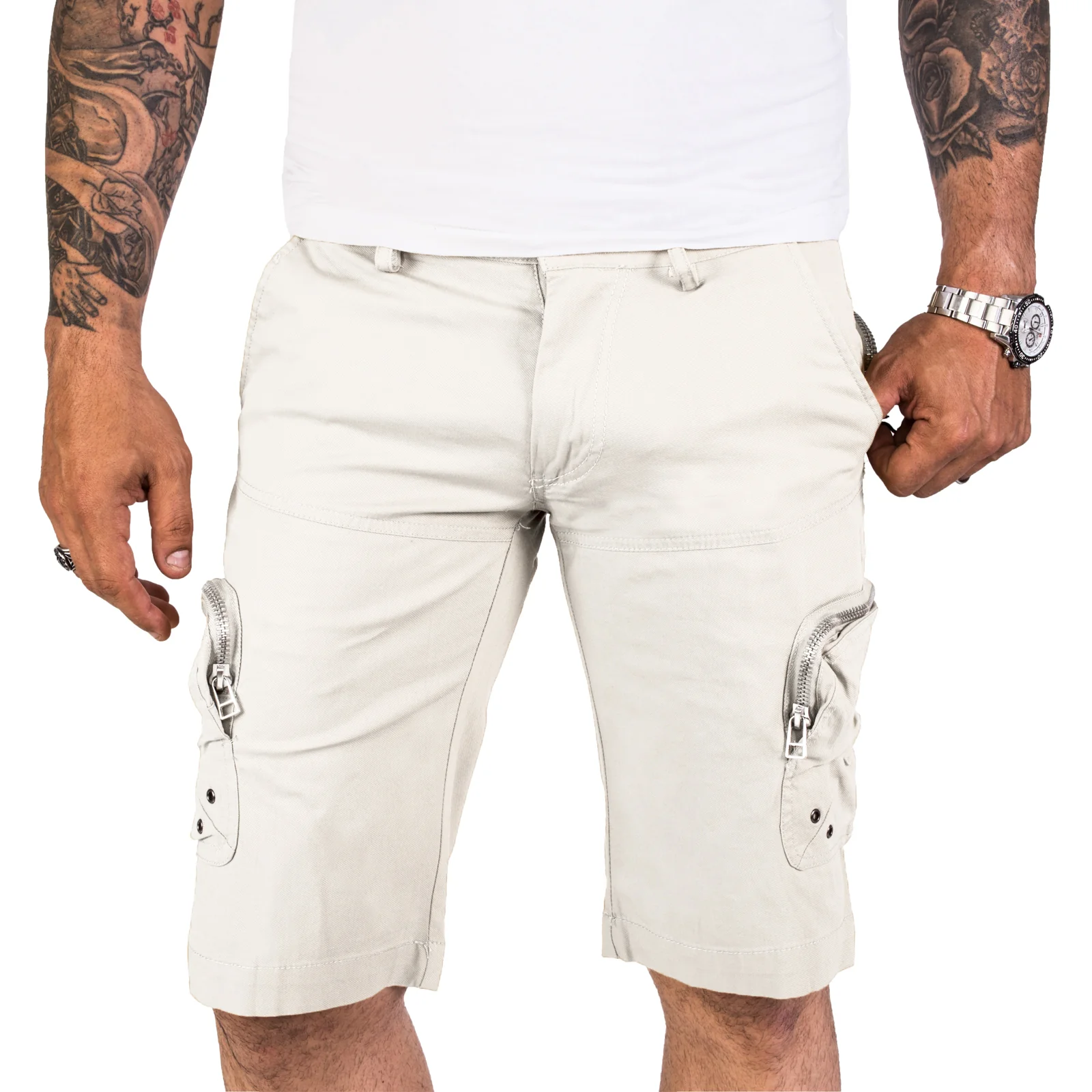 Herren Cargo Shorts mit Seitentaschen H-190 - Image 7