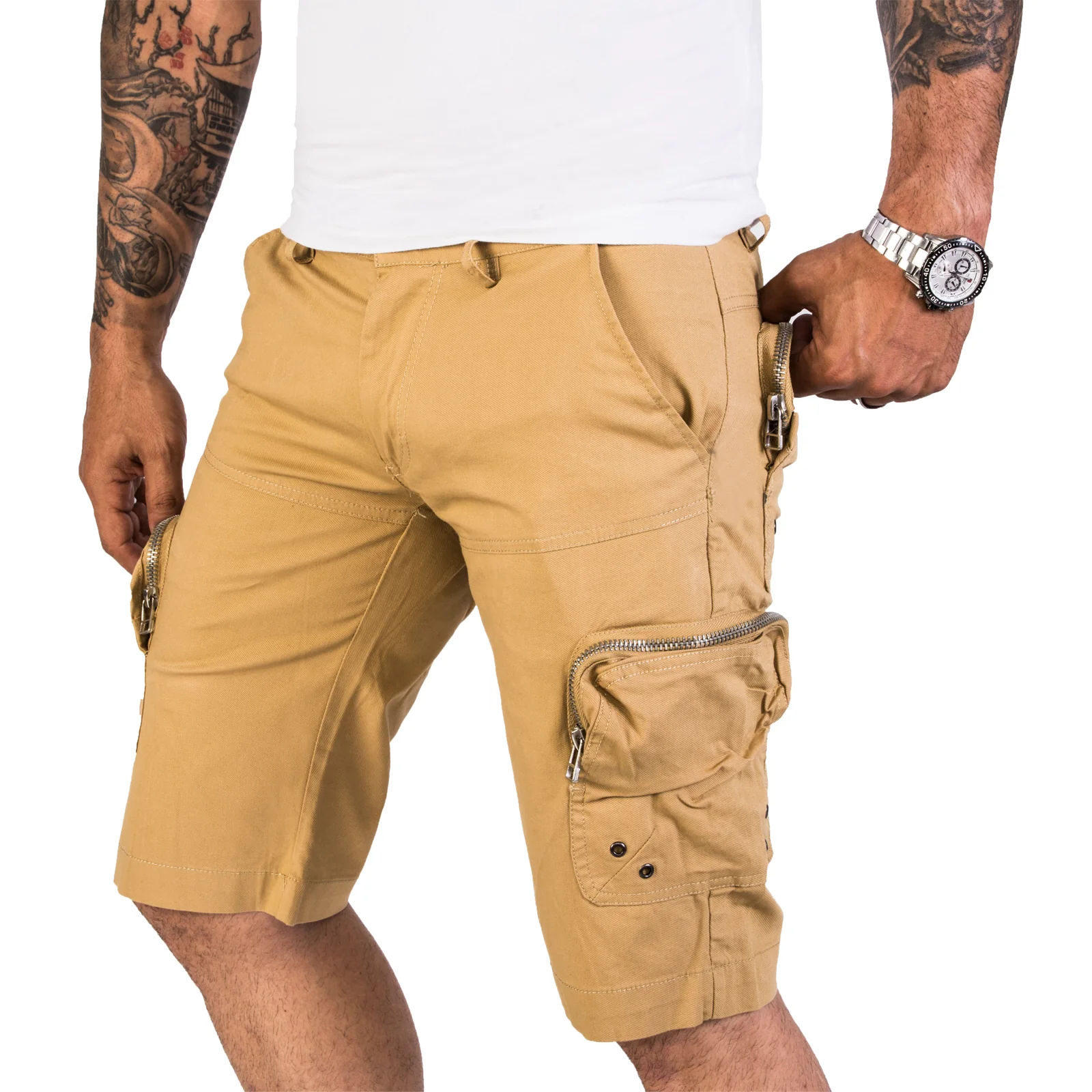 Herren Cargo Shorts mit Seitentaschen H-190 - Image 9